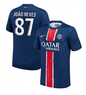 Paris Saint-Germain Joao Neves #87 Hemmatröja 2024-25 Kortärmad